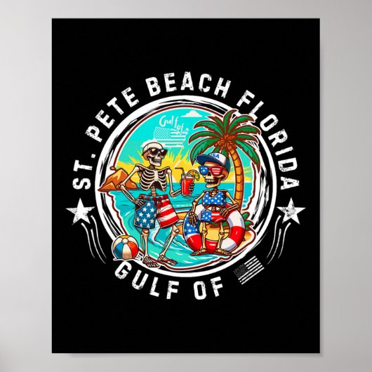St. Pete Beach Florida Männer und Frauen Poster (Vorne)