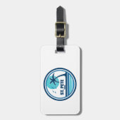 St. Pete Beach Florida Palm Tree Birds Gepäckanhänger (Vorderseite vertikal)