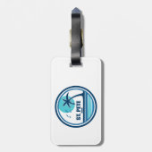 St. Pete Beach Florida Palm Tree Birds Gepäckanhänger (Rückseite vertikal)