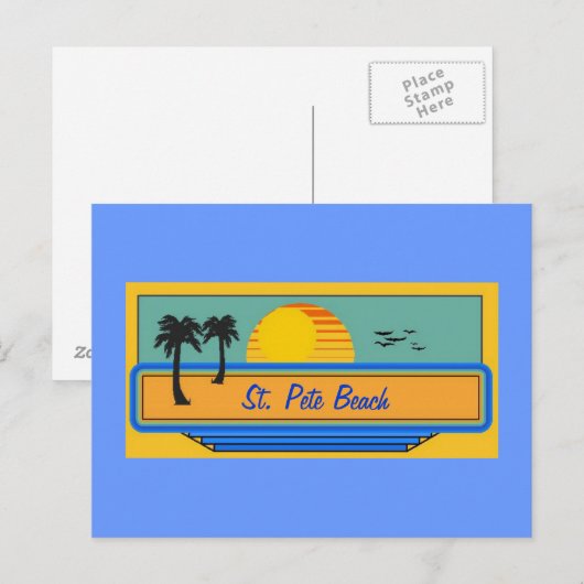St. Pete Beach, Florida Postkarte (Vorne/Hinten)