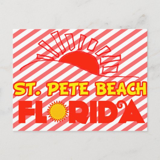 St. Pete Beach, Florida Postkarte (Vorderseite)