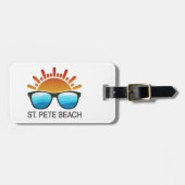 St. Pete Beach Florida Sonnenbrille Gepäckanhänger (Vorderseite horizontal)