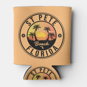 St. Pete Beach Florida Souvenir Vintager Palmenbau Dosenkühler