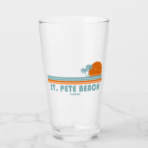 St. Pete Beach Florida Sun Palm Trees Glas