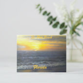 "ST. PETE BEACH FLORIDA SUNSET POSTCARD" POSTKARTE (Stehend Vorderseite)