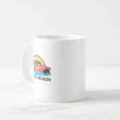 St Pete Beach Florida Surfbrett Strand Surfen  Kaffeetasse (Vorderseite Links)