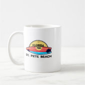 St Pete Beach Florida Surfbrett Strand Surfen  Kaffeetasse (Links)