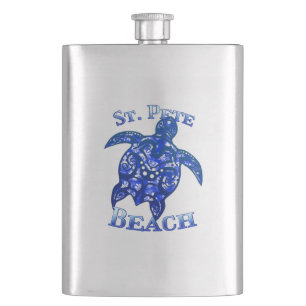 St Pete Beach Florida Vacation Tribal Turtle Flachmann