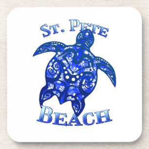 St Pete Beach Florida Vacation Tribal Turtle Getränkeuntersetzer