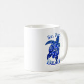 St Pete Beach Florida Vacation Tribal Turtle Kaffeetasse (VorderseiteRechts)