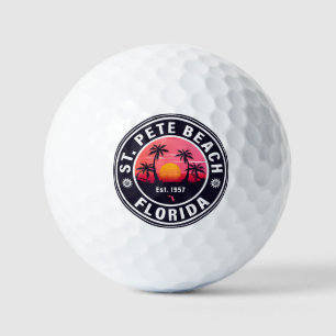 St Pete Beach Florida Vintag Athletic Style 60er Golfball