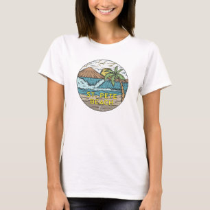 St Pete Beach Florida Vintage auf Deutsch T-Shirt
