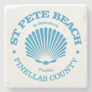 St Pete Beach (Muschel) Steinuntersetzer