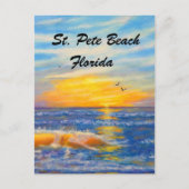 ST. PETE BEACH OCEAN WAVES POSTCARD POSTKARTE (Vorderseite)