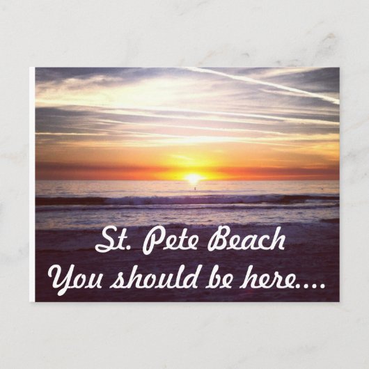 St. Pete Beach Sie sollten hier sein.. Postkarte (Vorderseite)