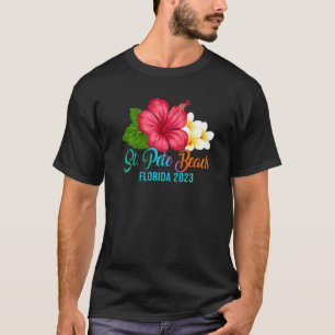 St Pete Beach Vacation Florida Tropischer Hibiskus T-Shirt