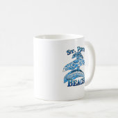 St. Pete Florida Beach Vacation Tribal Dolphins Kaffeetasse (VorderseiteRechts)