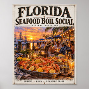 St Pete Florida Mural Arts Walk Plakat