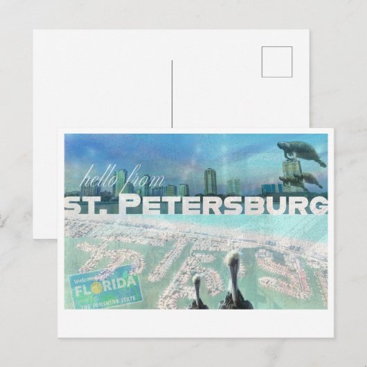 St. Pete Postcard Postkarte (Vorne/Hinten)