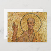 St. Peter, aus dem Krypt St. Peter, c.700 n. Chr. Postkarte (Vorne/Hinten)