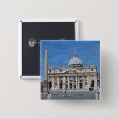 St Peter Basilika-Vatikanstadt Button (Vorne & Hinten)