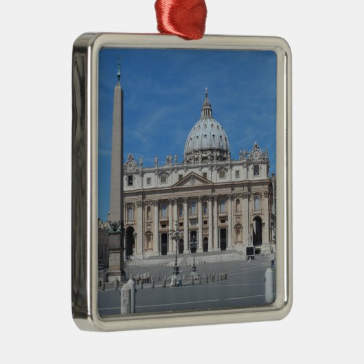 St Peter Basilika-Vatikanstadt Silbernes Ornament (Rechts)