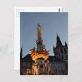 St Peter Brunnen im Trier Postkarte (Vorne/Hinten)
