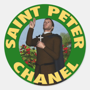 St Peter Chanel Runder Aufkleber
