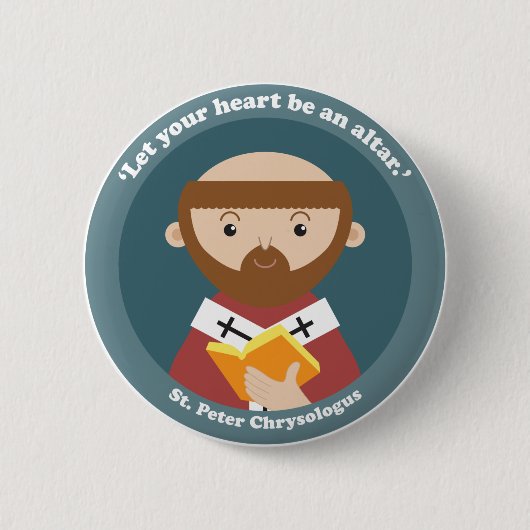 St. Peter Chrysologus Button (Vorderseite)