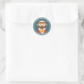 St. Peter Chrysologus Runder Aufkleber (Tasche)