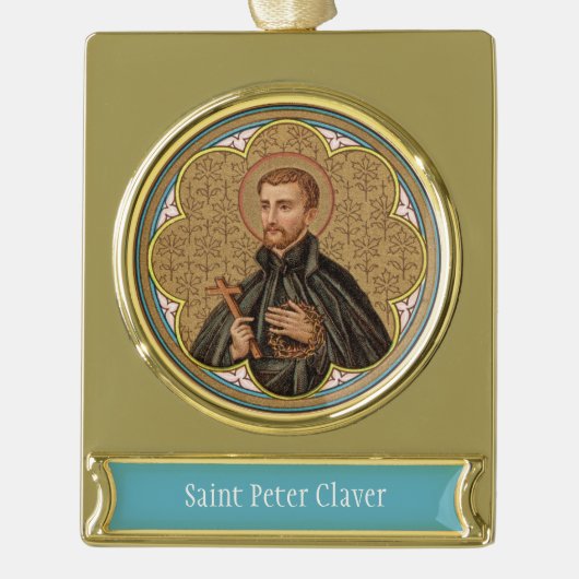 St. Peter Claver (BK 058) Banner-Ornament Gold (Vorderseite)