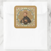 St. Peter Claver (BK 058) Quadratischer Aufkleber (Tasche)
