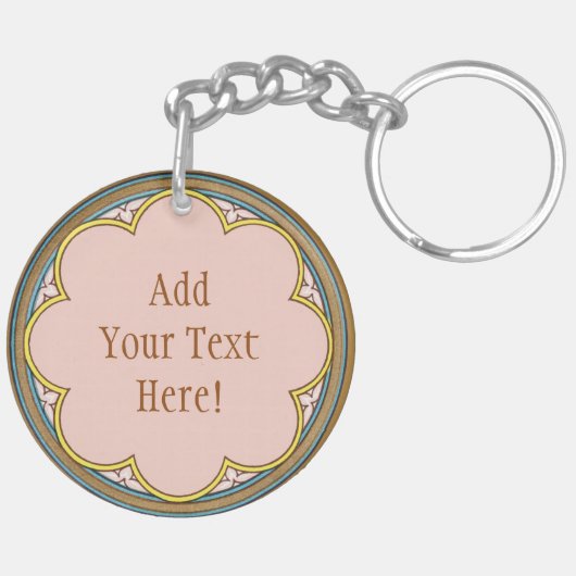 St. Peter Claver (BK 058) Round Schlüsselanhänger (Rückseite komplett)