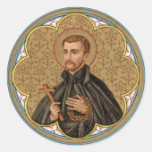 St. Peter Claver (BK 058) Runder Aufkleber (Vorderseite)