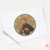 St. Peter Claver (BK 058) Runder Aufkleber (Umschlag)