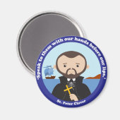 St. Peter Claver Magnet (Vorderseite/Rückseite)