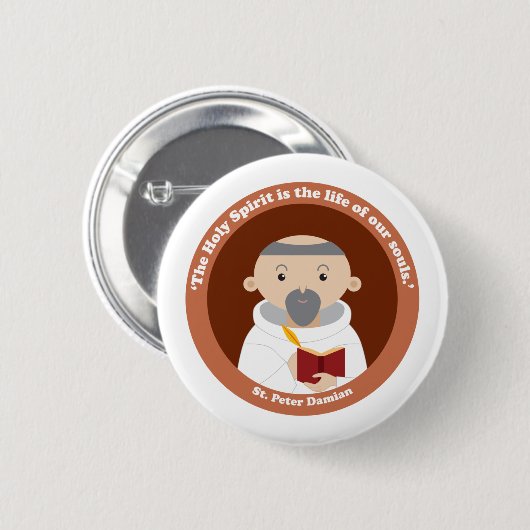 St. Peter Damian Button (Vorne & Hinten)