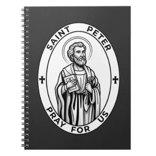St. Peter der Apostel Emblem Katholischer Heiliger Notizblock