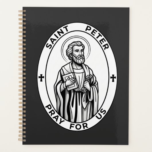 St. Peter der Apostel Emblem Katholischer Heiliger Planer (Vorderseite)
