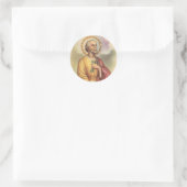 St. Peter der Apostel Erster Papst Runder Aufkleber (Tasche)