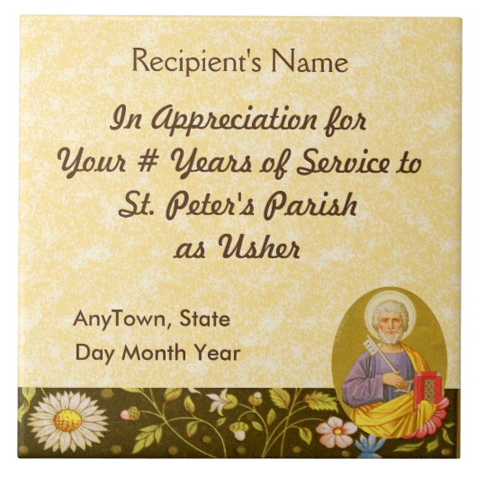 St. Peter der Apostel (PM 07) Fliese (Vorderseite)