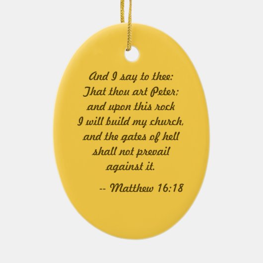 St. Peter der Apostel (PM 07) Keramik Ornament (Hinten)