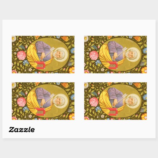 St. Peter der Apostel (PM 07) Rechteckiger Aufkleber (Blatt)