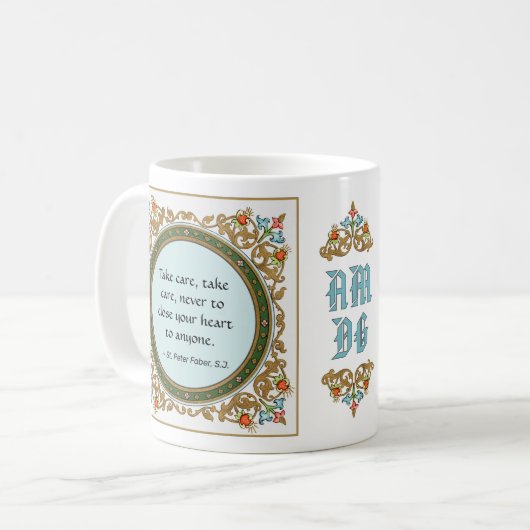 St. Peter Faber (BK 051; berühmtes Zitat) Kaffeetasse (Vorderseite Links)