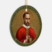 St. Peter Faber (BK 051; berühmtes Zitat) Keramik Ornament (Rechts)