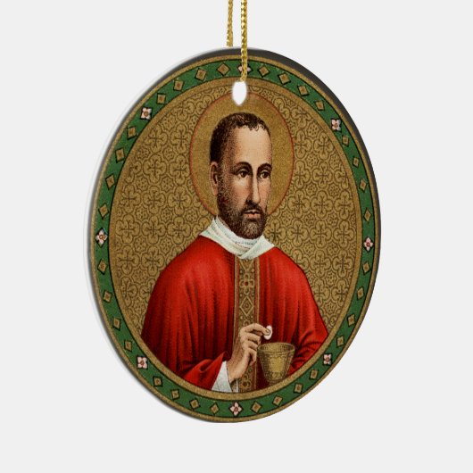 St. Peter Faber (BK 051; berühmtes Zitat) Keramik Ornament (Rechts)