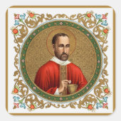 St. Peter Faber (BK 051) Quadratischer Aufkleber (Vorderseite)