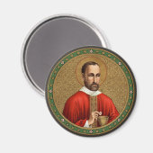 St. Peter Faber (BK 051) Round Magnet (Vorderseite/Rückseite)