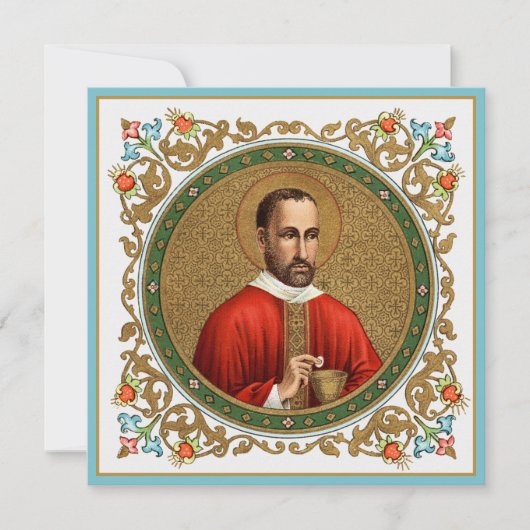 St. Peter Faber (BK 051) Square Gruß/Note Card (Vorderseite)