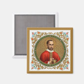 St. Peter Faber (BK 051) Square Magnet (Vorderseite/Rückseite)